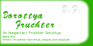 dorottya fruchter business card
